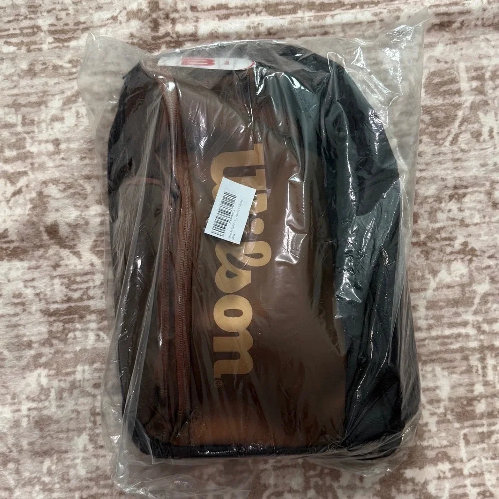 Wilson Pro Staff v14 Super Tour Tennis Backpack Brown Black WR8024601001